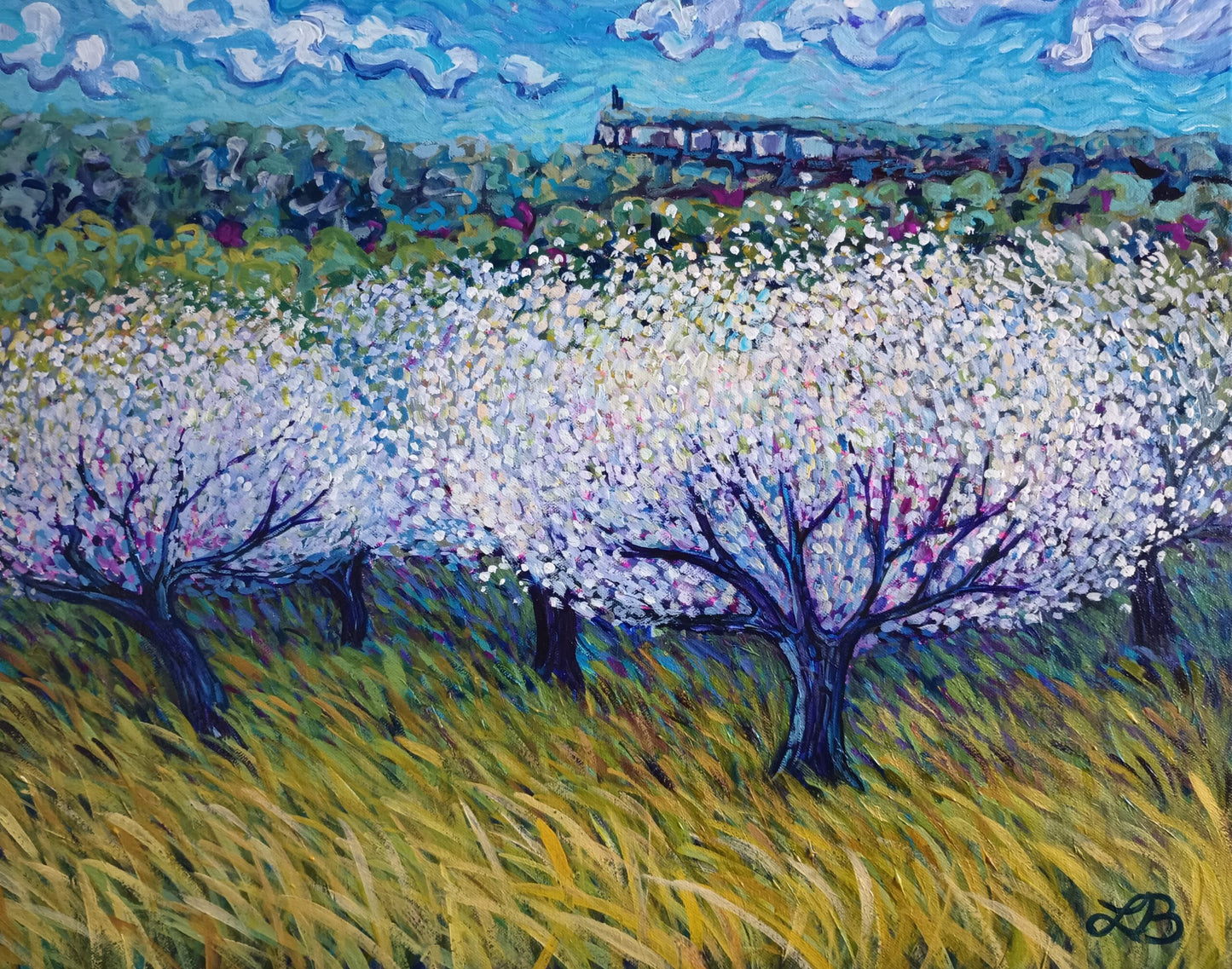 Apple Blossoms by the Ridge