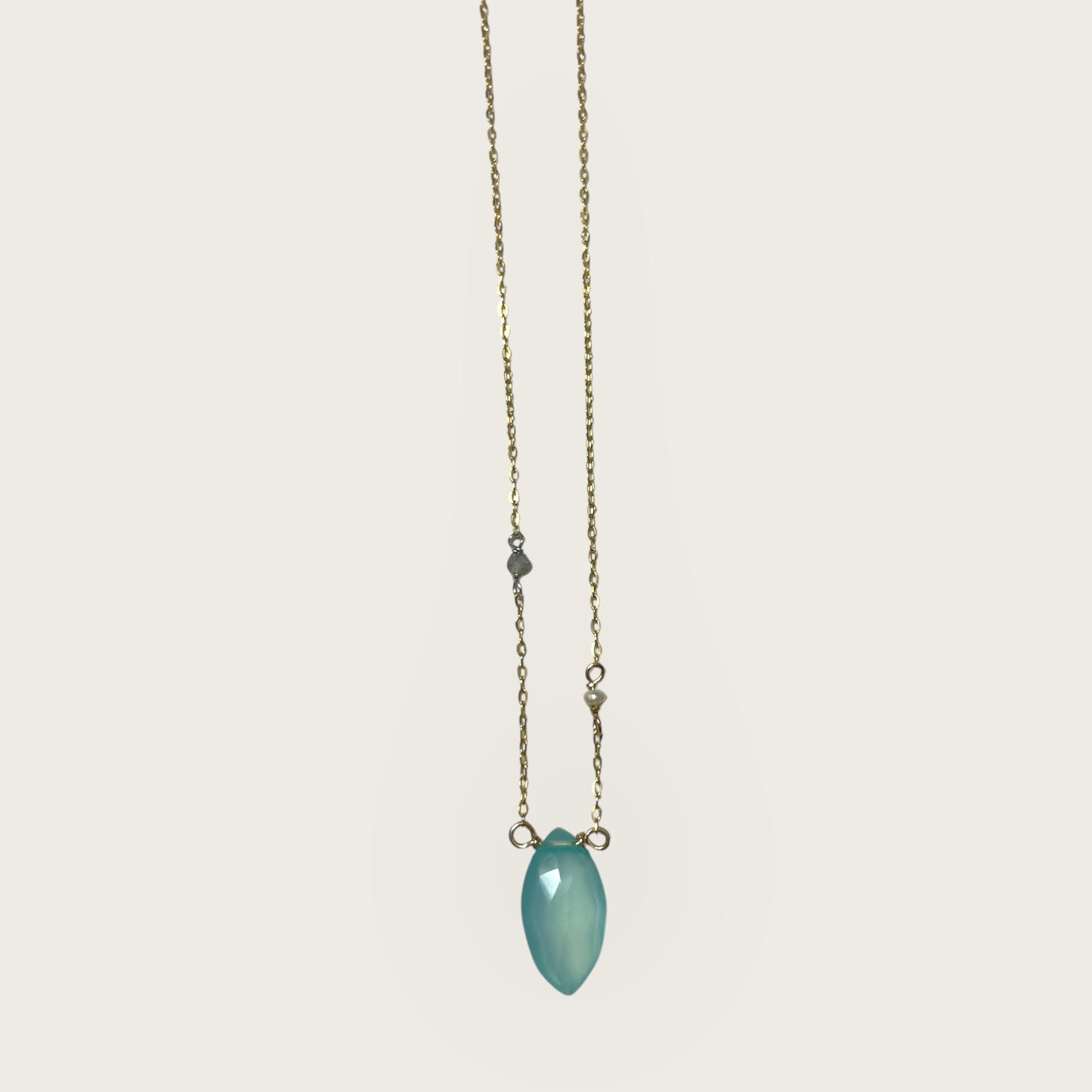 Blue Chalcedony Necklace