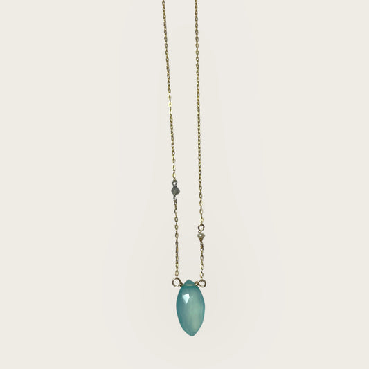 Blue Chalcedony Necklace