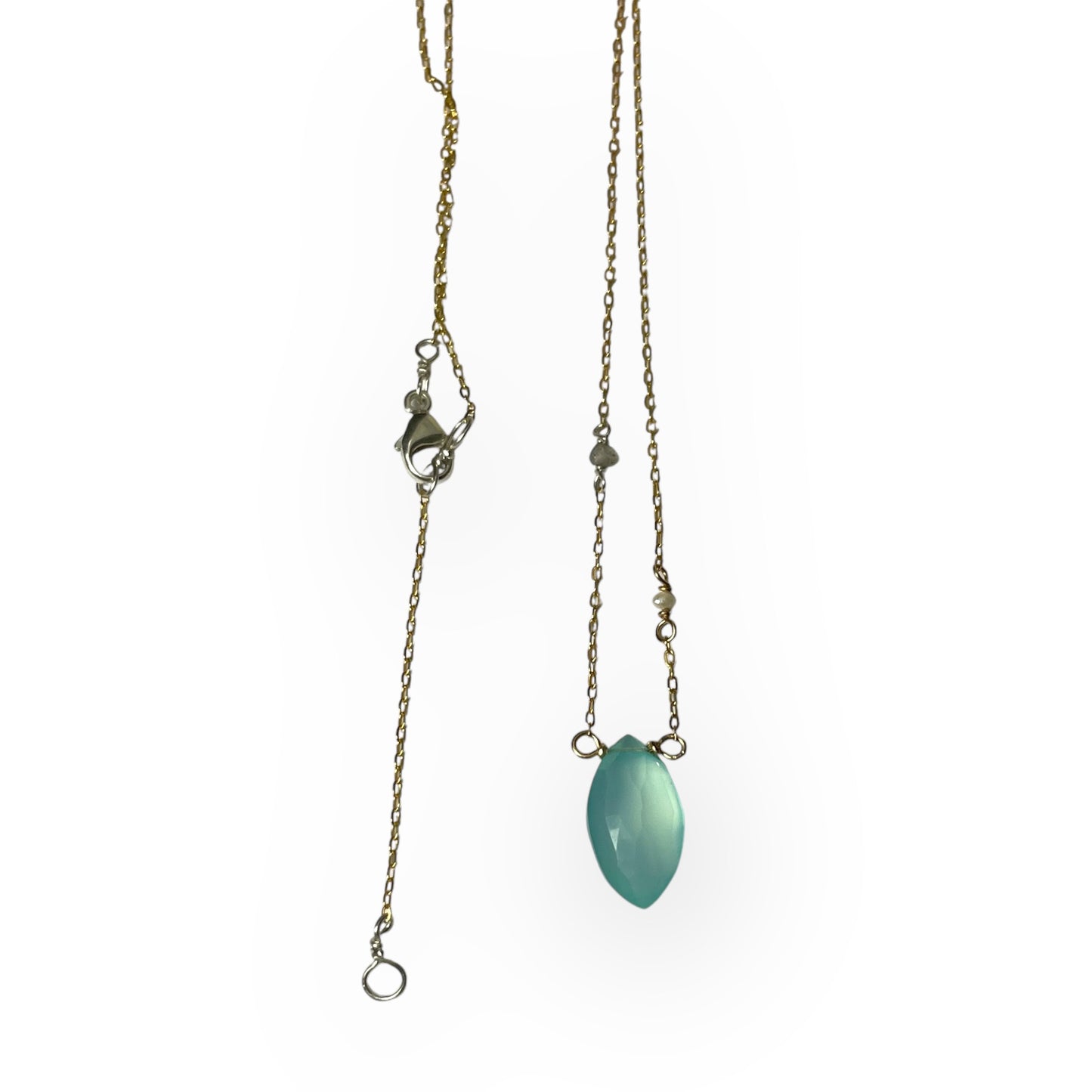 Blue Chalcedony Necklace