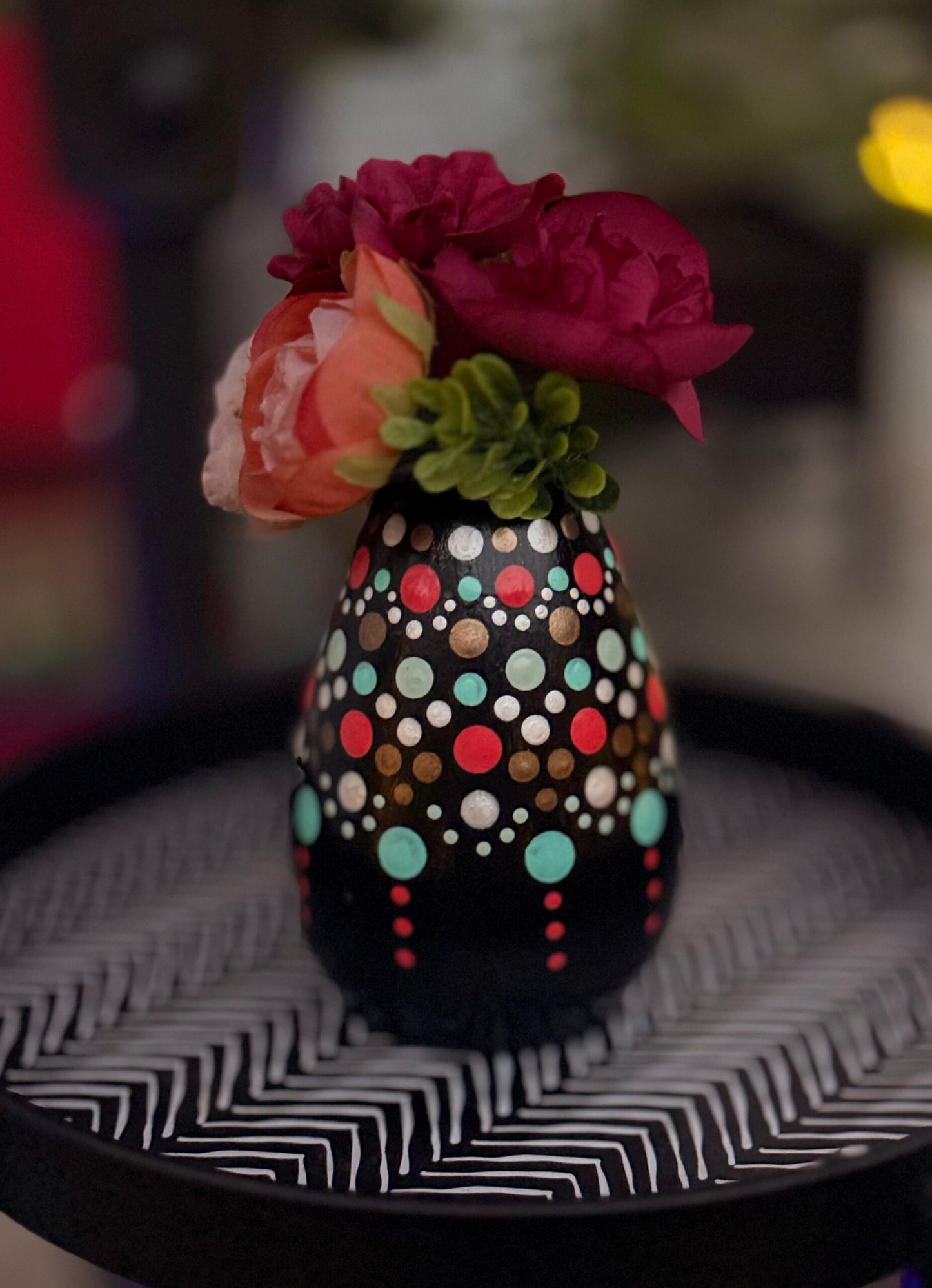 Dot Pop-Teardrop Vase