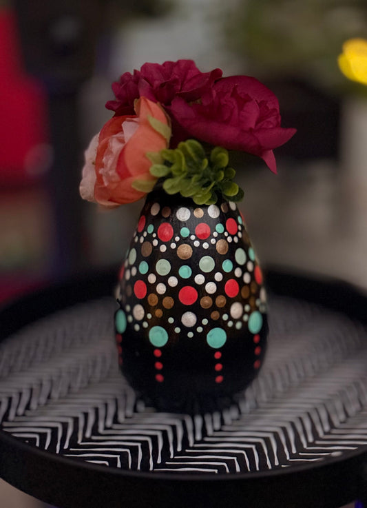 Dot Pop-Teardrop Vase
