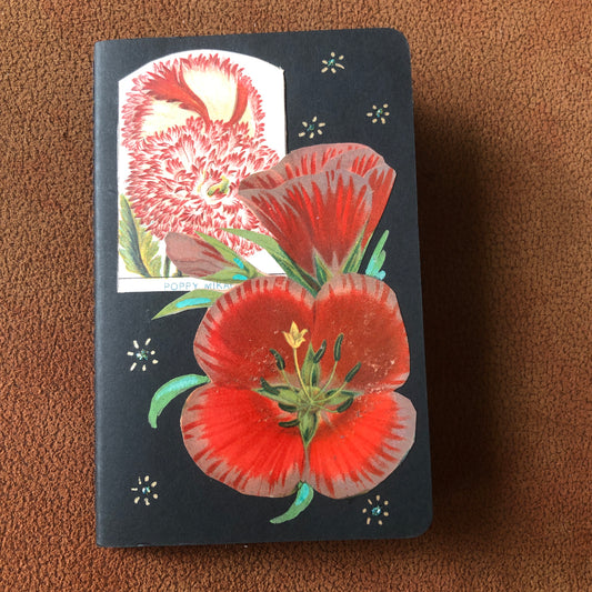 Small Blank Moleskine Journal Notebook Sketchbook FLOWERS