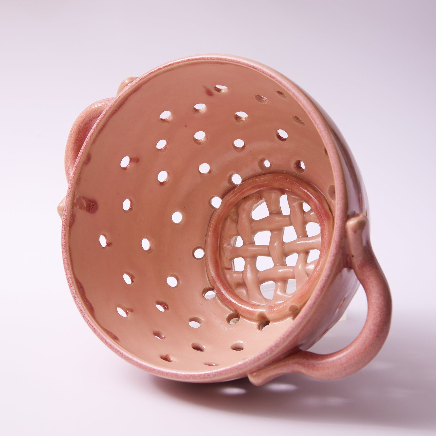 Small Berry Bowl in Summer Peach and Rhubarb Glaze