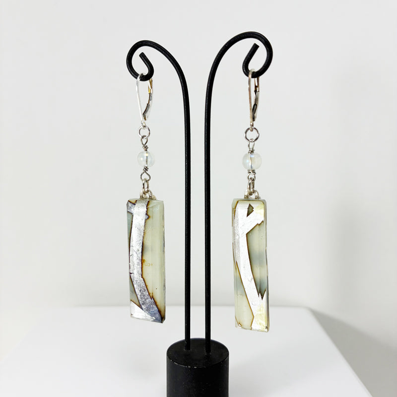 Hanging Fused Glass Earrings