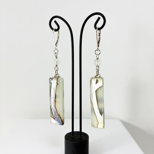 Hanging Fused Glass Earrings