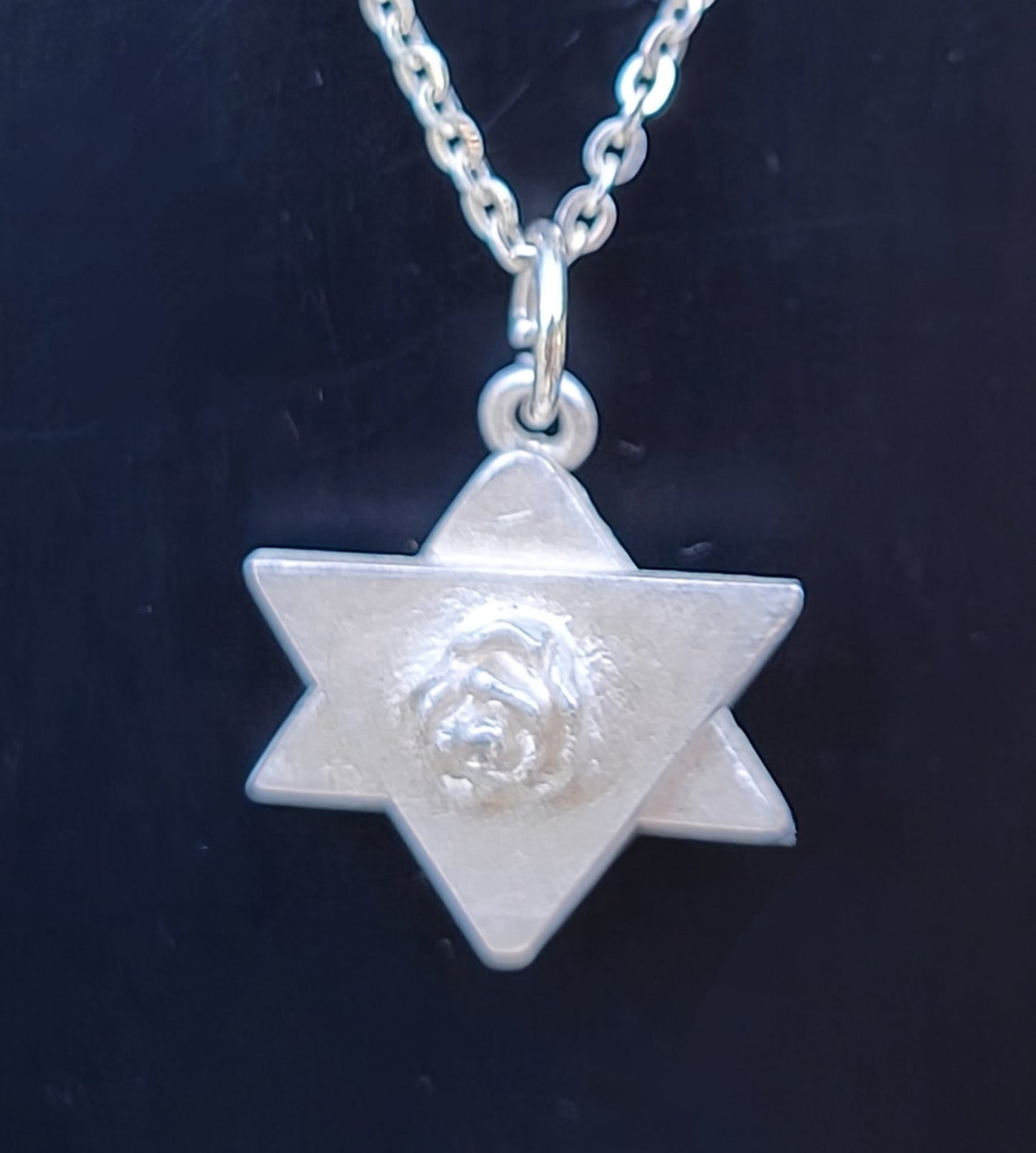 Small Star of David with Rose