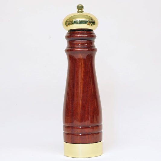 Red Heart and Brass Pepper Mill