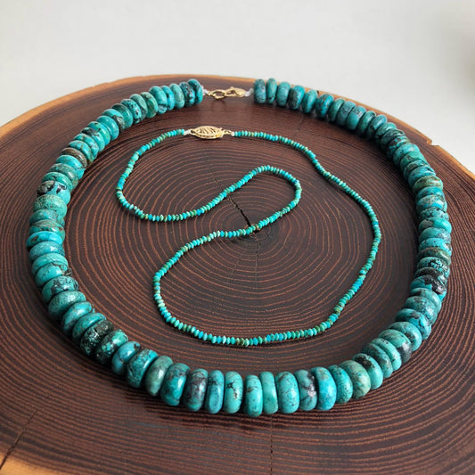 Turquoise & Gold Necklaces