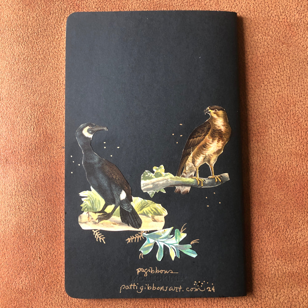 Medium Blank Moleskine Journal Notebook Sketchbook BIRDS Flora Fauna