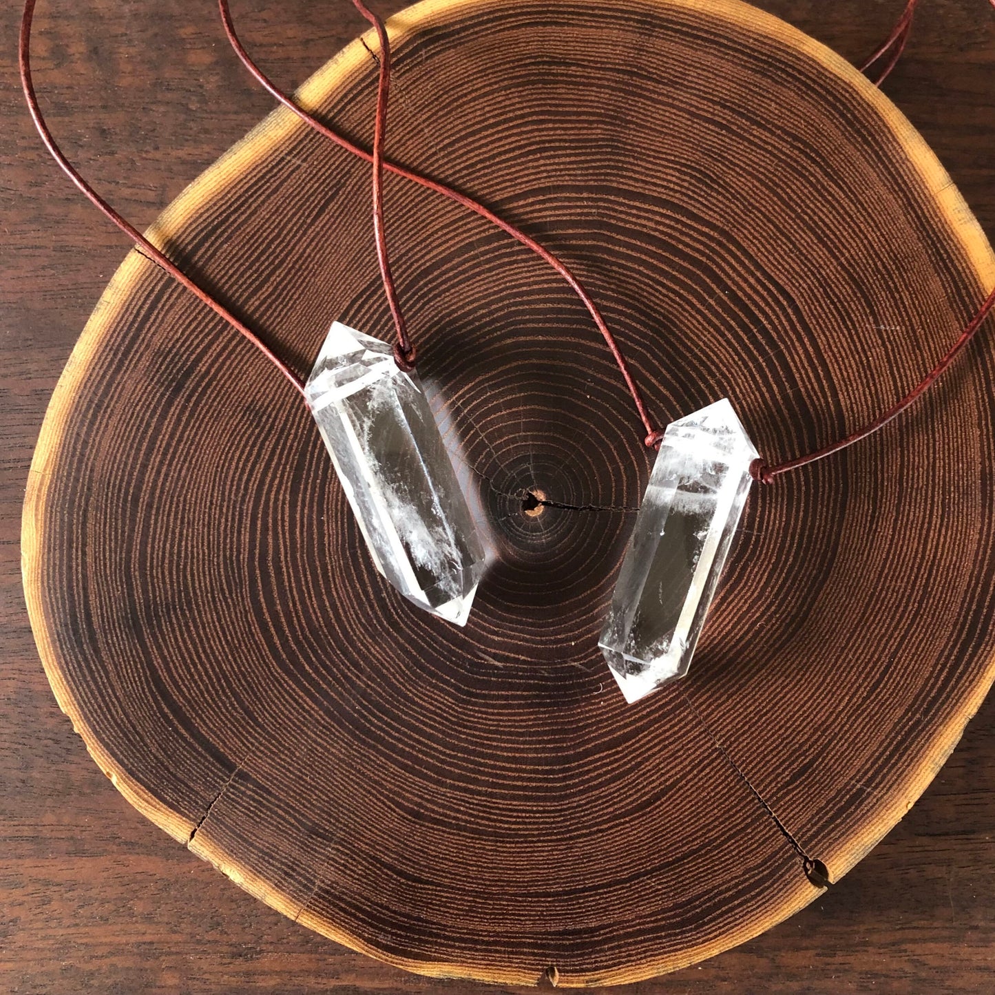 Quartz Crystal Adjustable Necklaces
