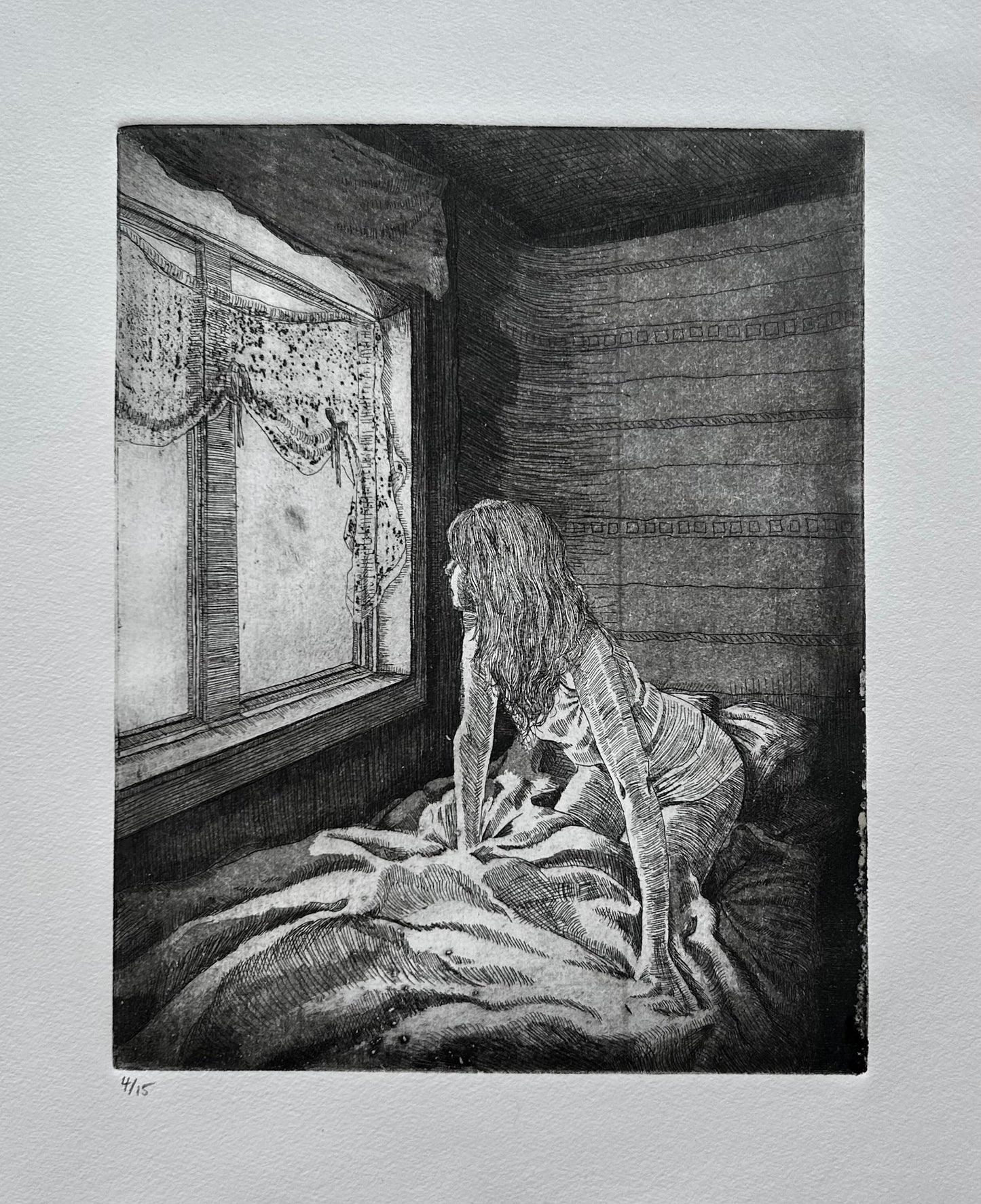 Girl at the Window (ode to Edward Hopper)