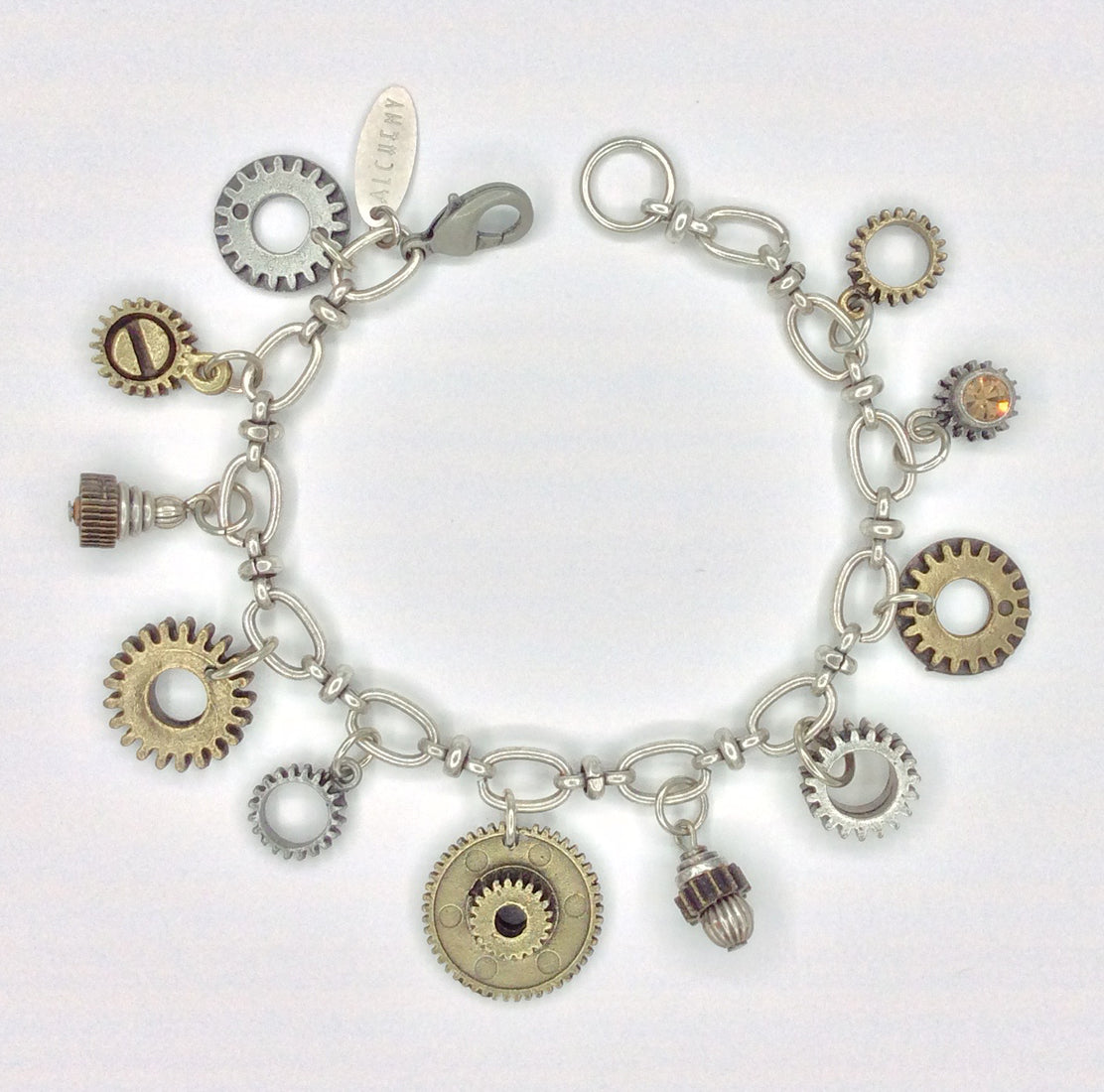 Industrial Gear Charm Bracelet - 1574