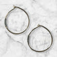Hand Hammered Hoops (Medium Size)