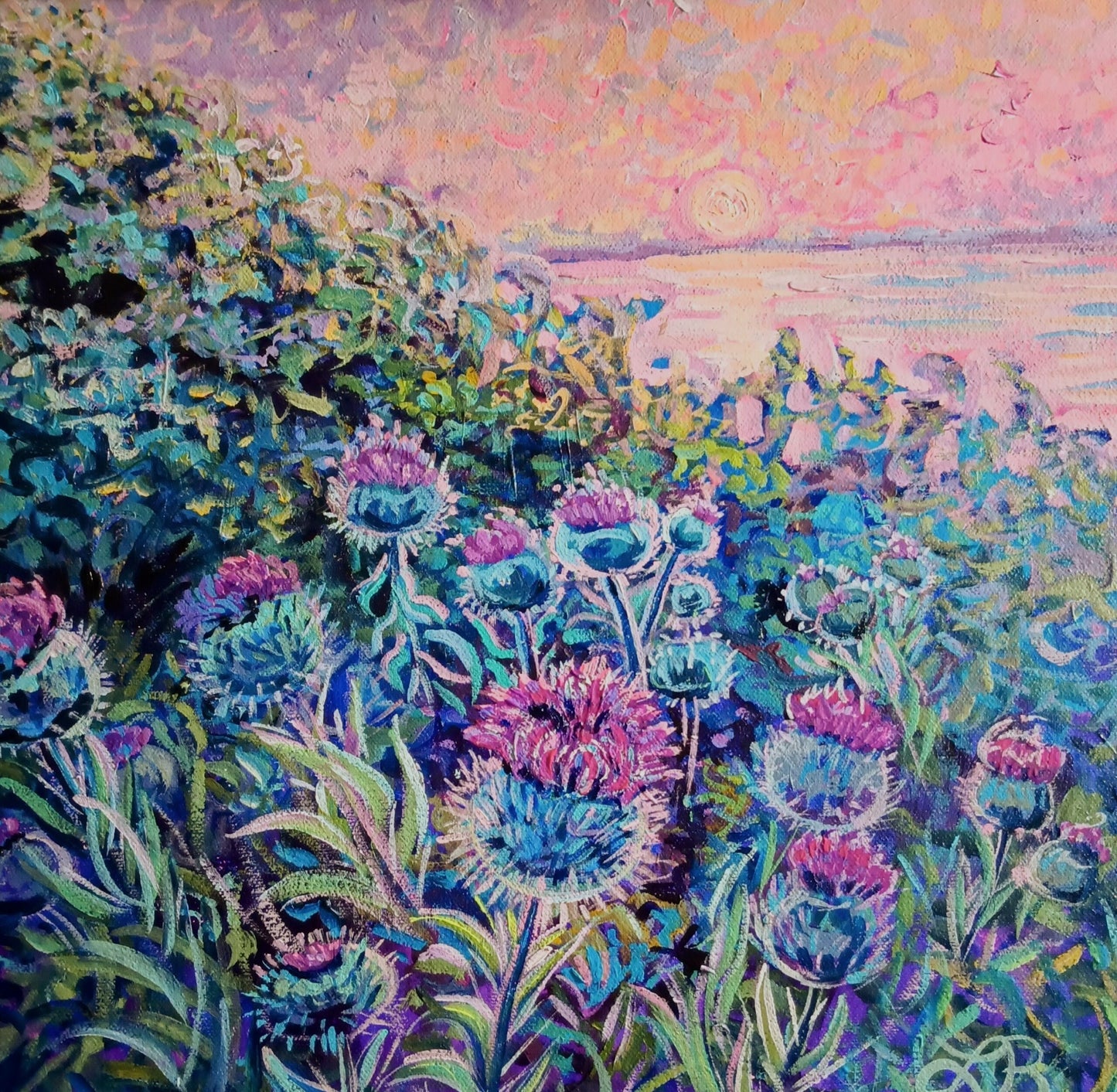 Thistles at Sunrise