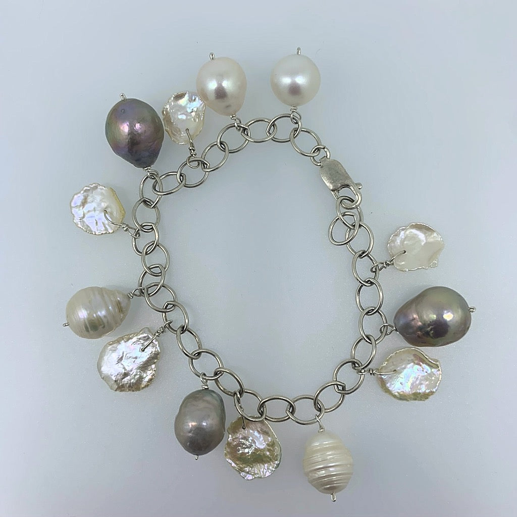 Pearl Charm Bracelet