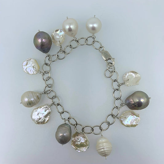 Pearl Charm Bracelet