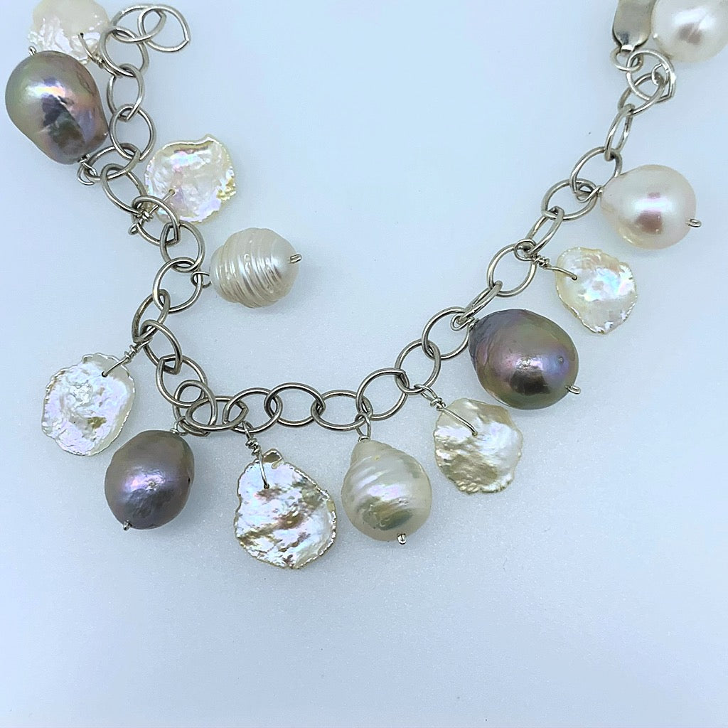 Pearl Charm Bracelet