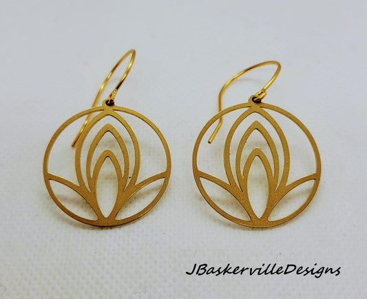 Brass Ear Dangles