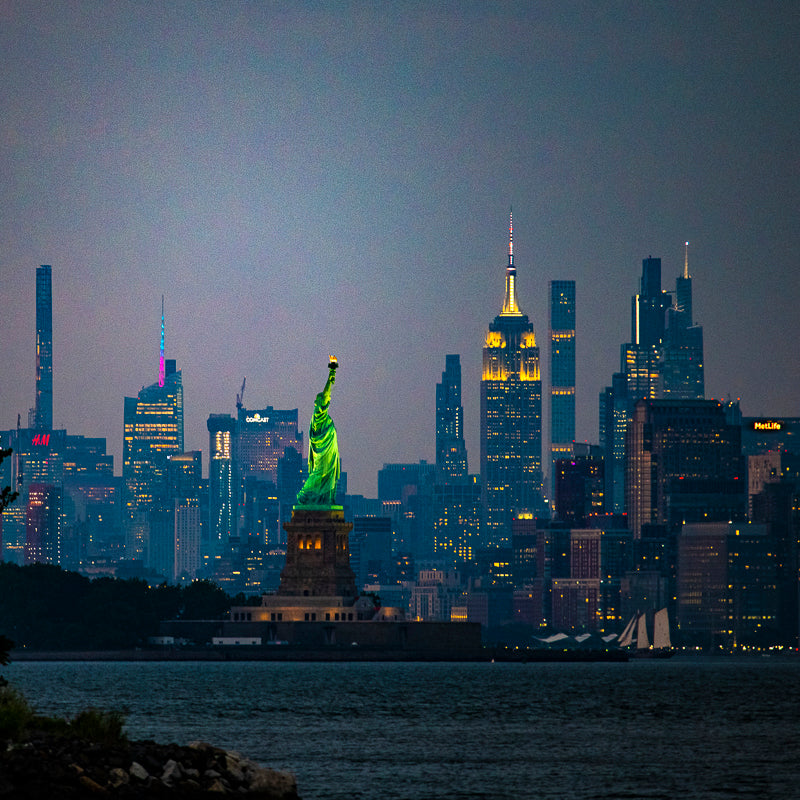 Statue of Liberty and New York