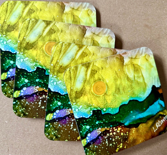 Alcohol Ink Coasters