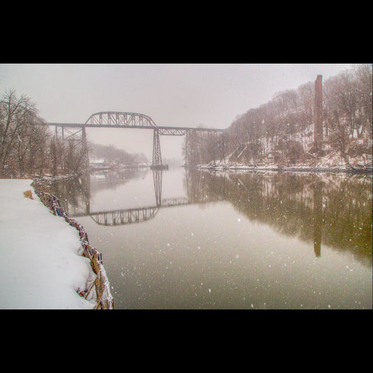 Kingston Train Trestle in Winter