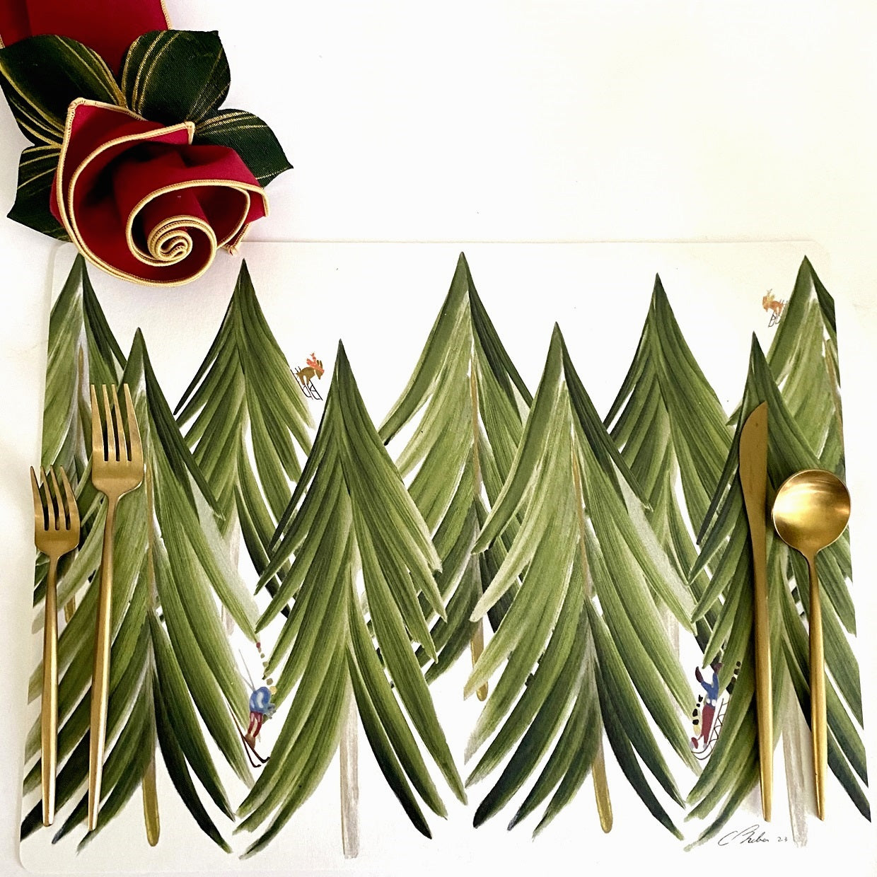 Winter Mountain Place-Setting