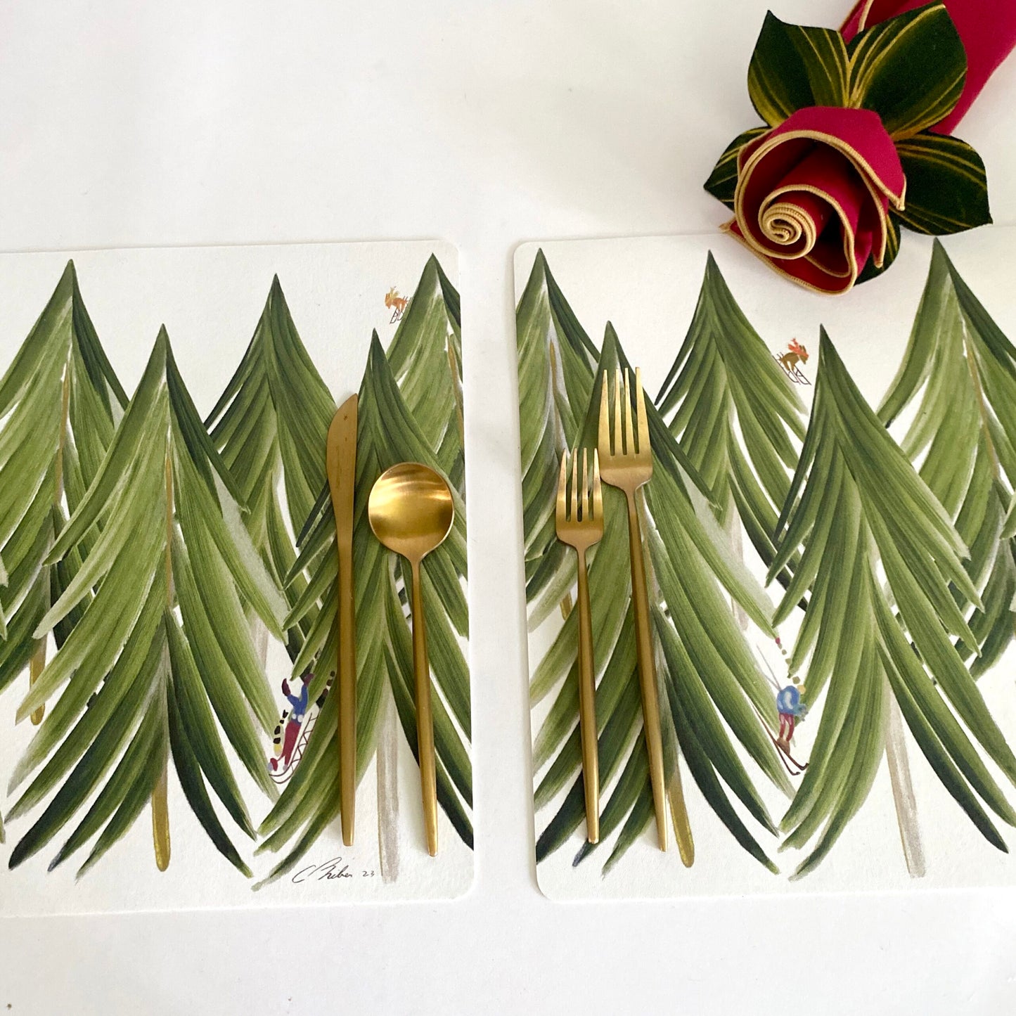 Winter Mountain Place-Setting