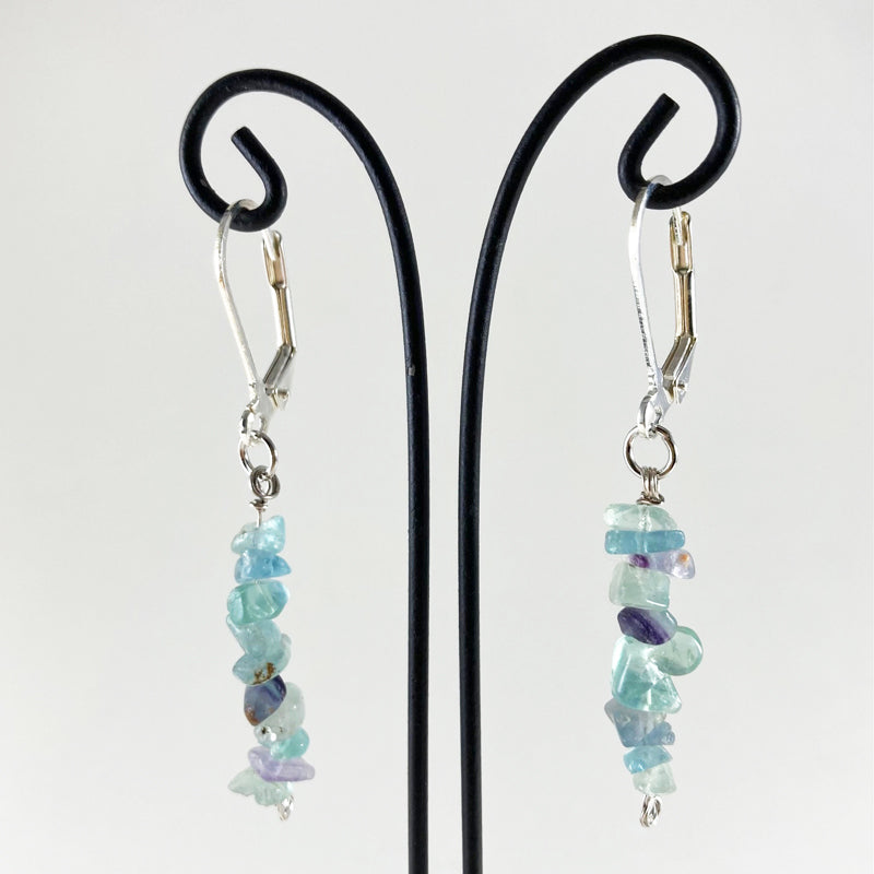 Hanging Gemstone Earrings