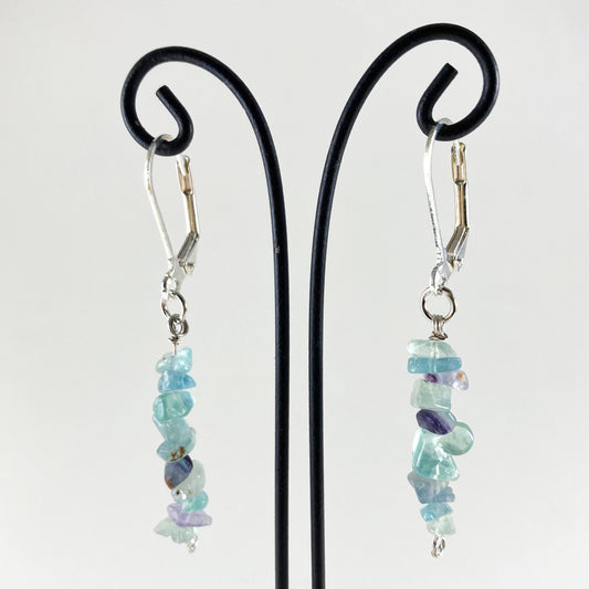 Hanging Gemstone Earrings