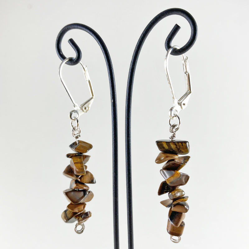 Hanging Gemstone Earrings