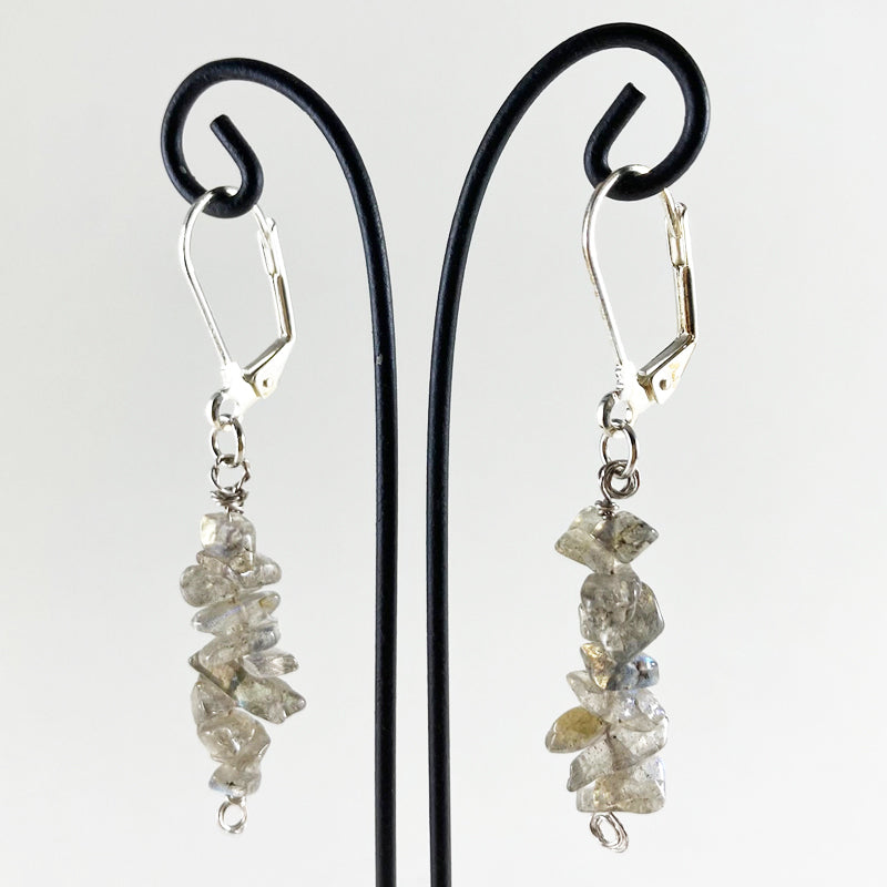 Hanging Gemstone Earrings
