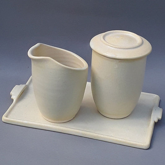 Sugar, Creamer and Tray Set