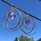 Triple Dancing Circles 3D Kinetic Earrings