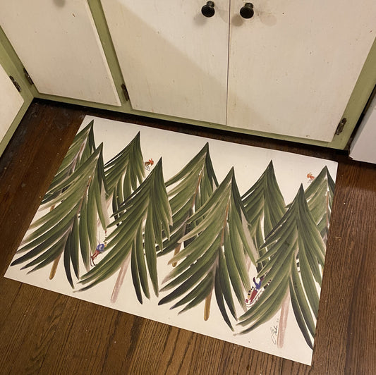 Winter Mountain Floor Mat