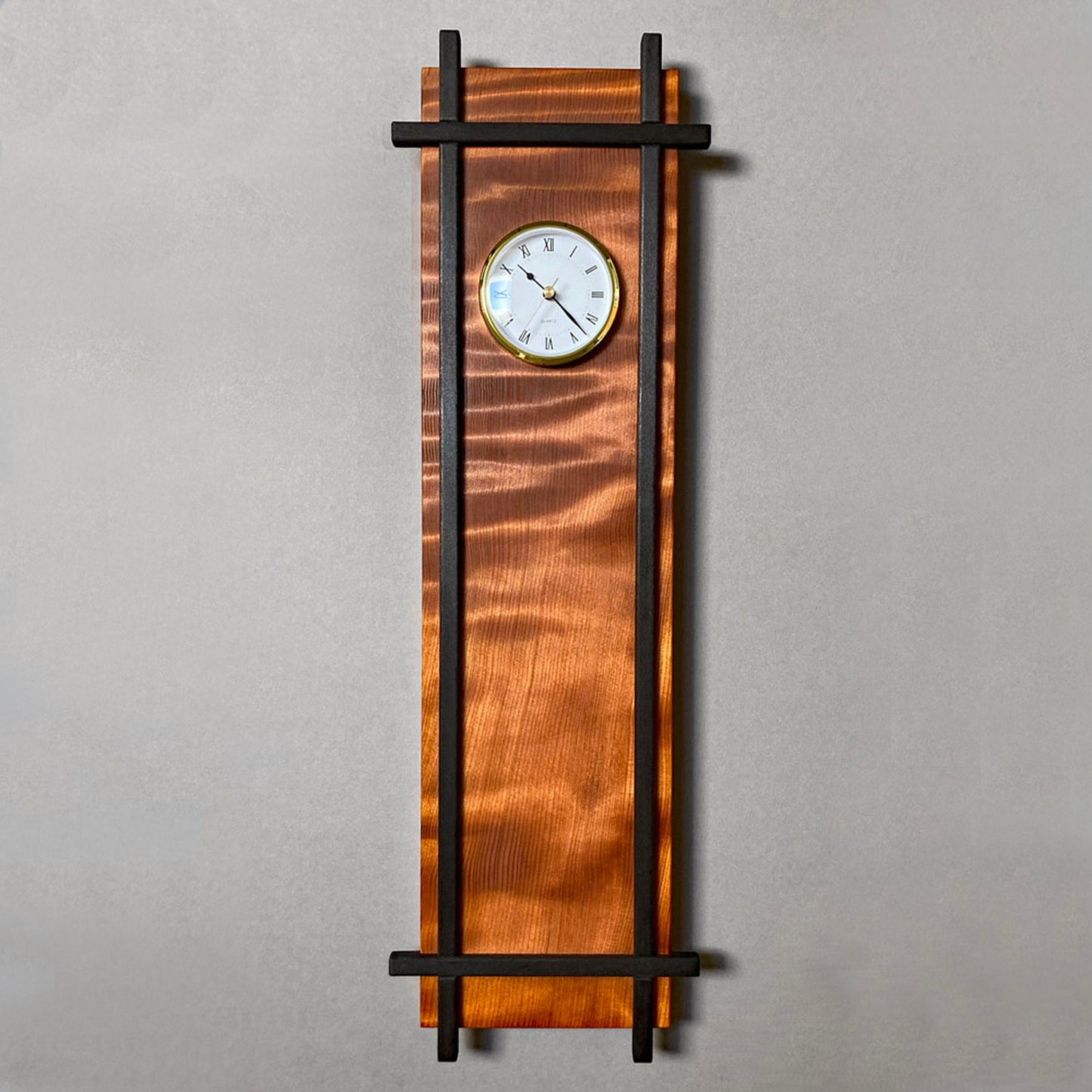Quilted Redwood Clock
