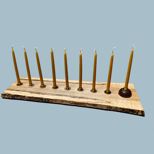 Spalted Beech Menorah
