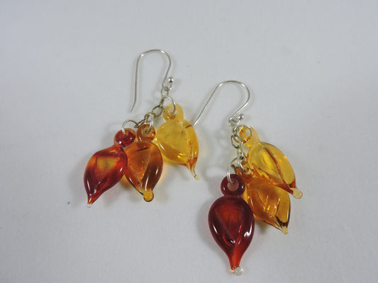 Autumn Leaf Cluster Earrings