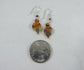 Small Chromacolor Leaf Earrings