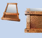 Mirror with Hammered Copper Panel