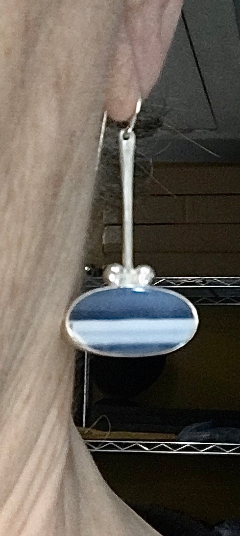 Blue Opal Earrings