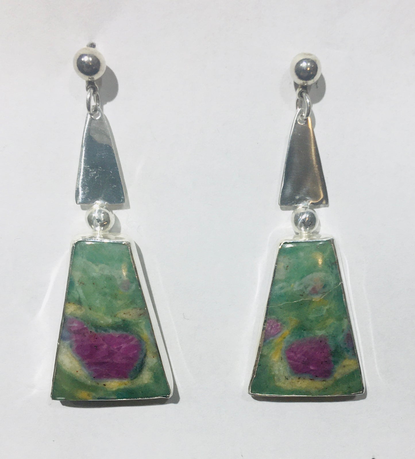 Ruby Fuschite Earrings