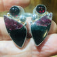 Garnet and Eudialyte Earrings