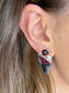 Garnet and Eudialyte Earrings