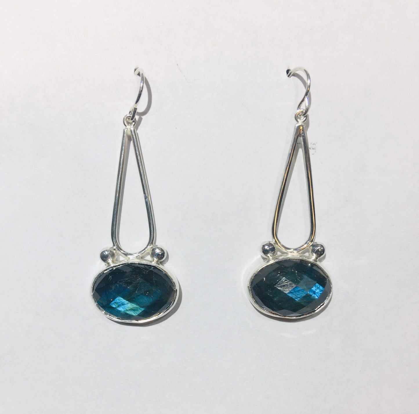 Faceted Labradorite Earrings