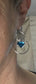 Sterling Silver and Topaz earrings